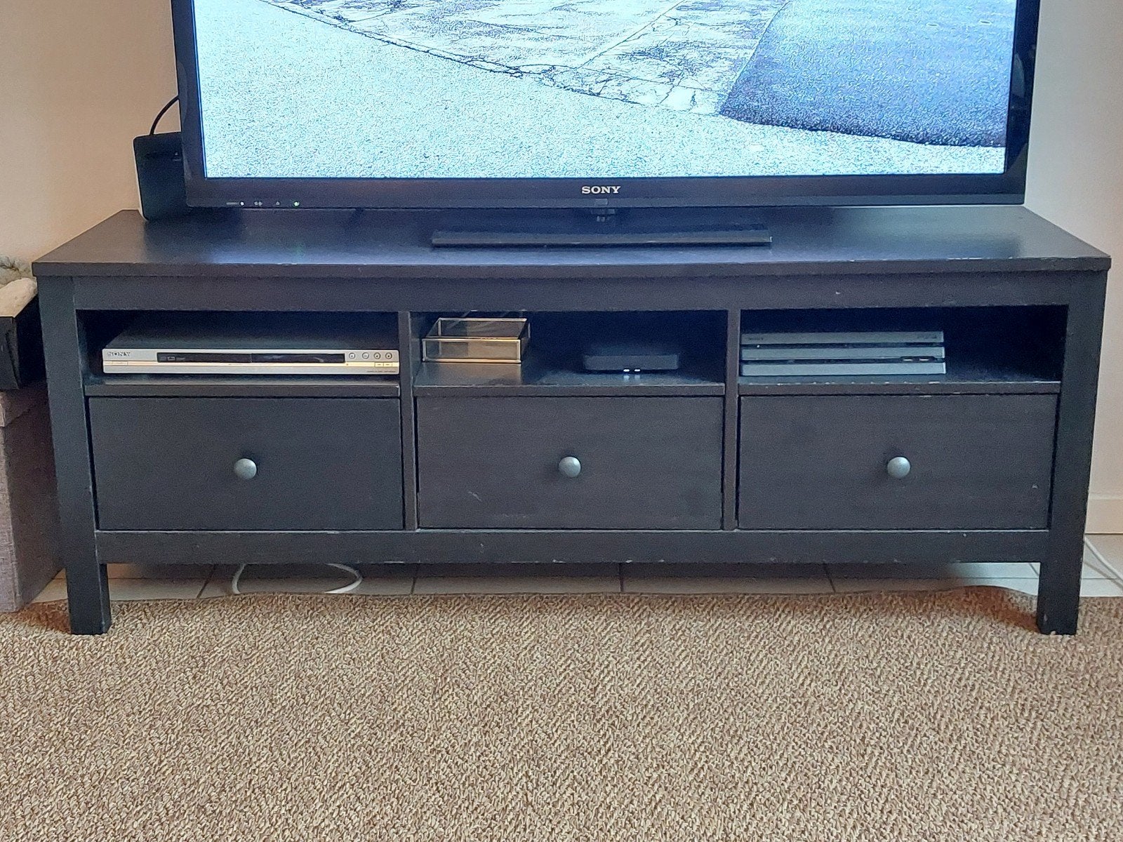 Meuble tv ikea Hemnes noir, Enlèvement