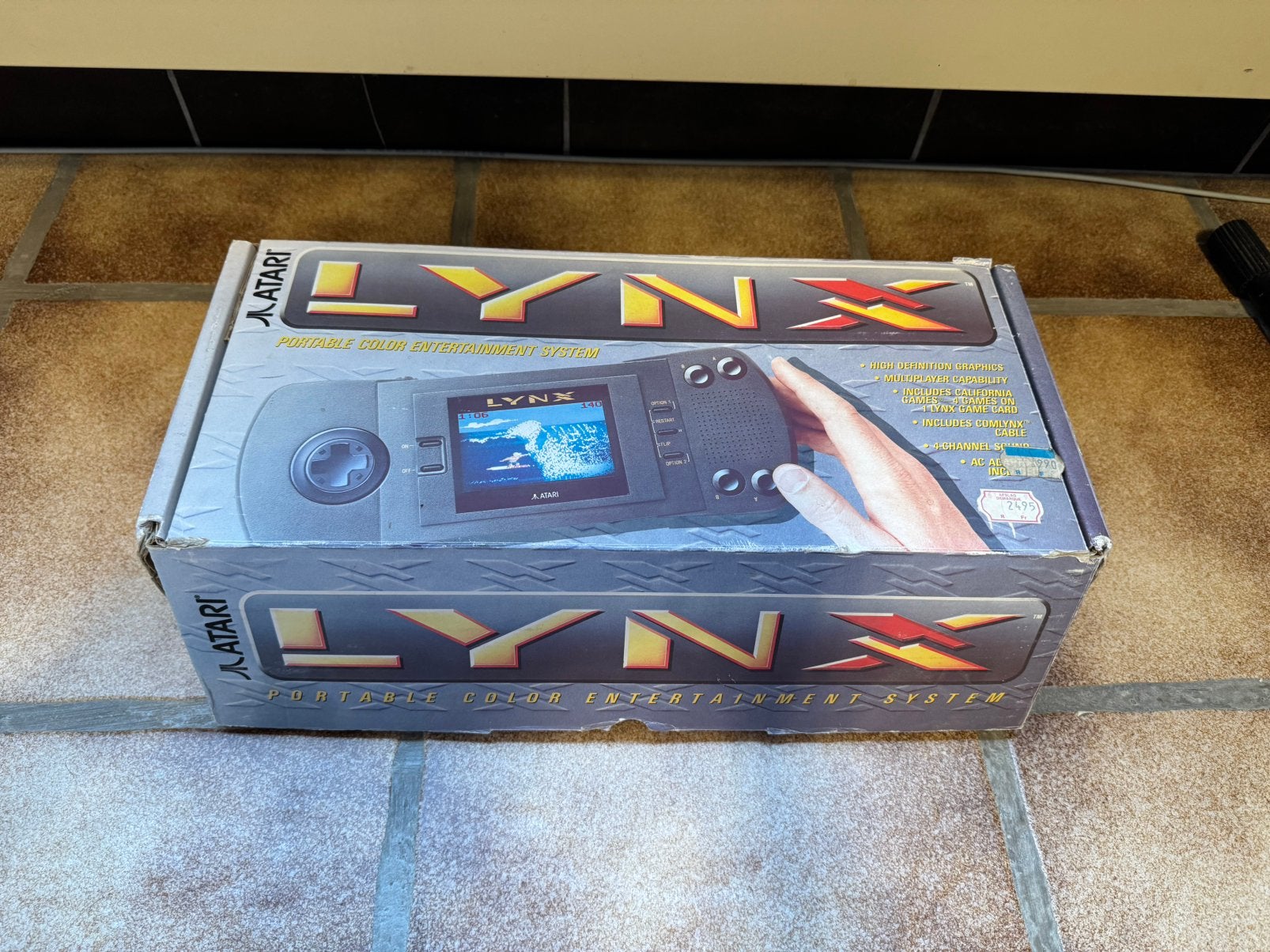 Atari Lynx — originele console uit 1993 + 2 games, Games en Spelcomputers, Ophalen, Gebruikt, Atari Lynx, Met games
