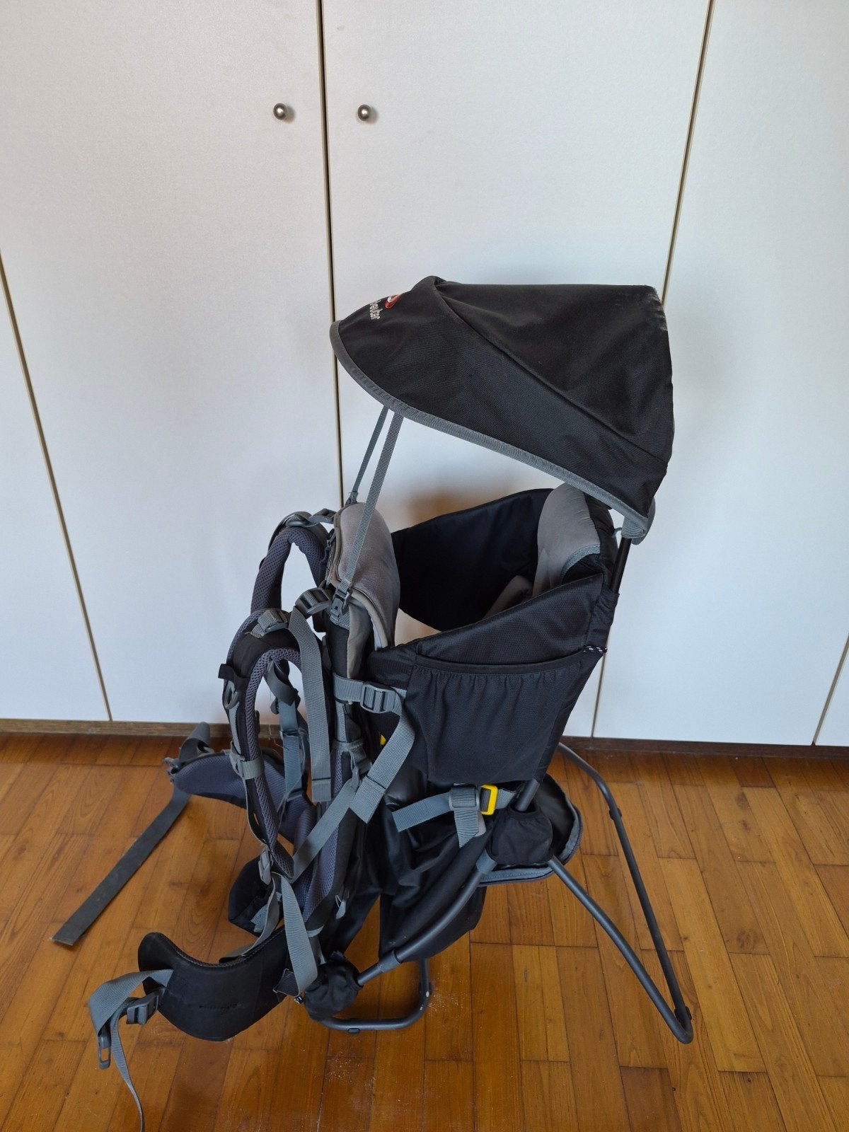 Deuter kinderdrager, Ophalen
