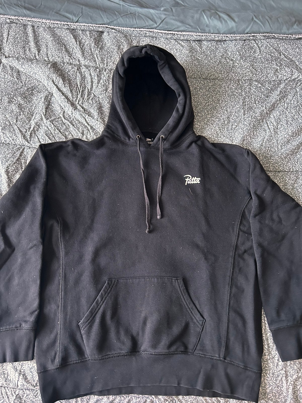 Sweat à capuche de la marque Patta taille S, Enlèvement ou Envoi, Comme neuf, Taille 46 (S) ou plus petite, Noir