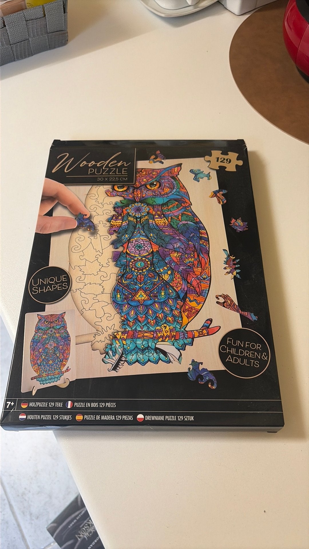 Puzzel van hout 129 stukken, Hobby & Loisirs créatifs, Dessin, Enlèvement, Comme neuf