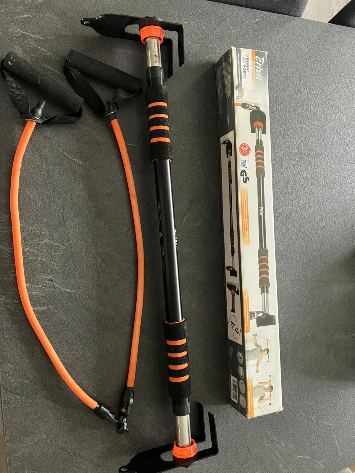 Crivit optrekstang incl. Trainingsbanden, Ophalen, Gebruikt, Oprekstang