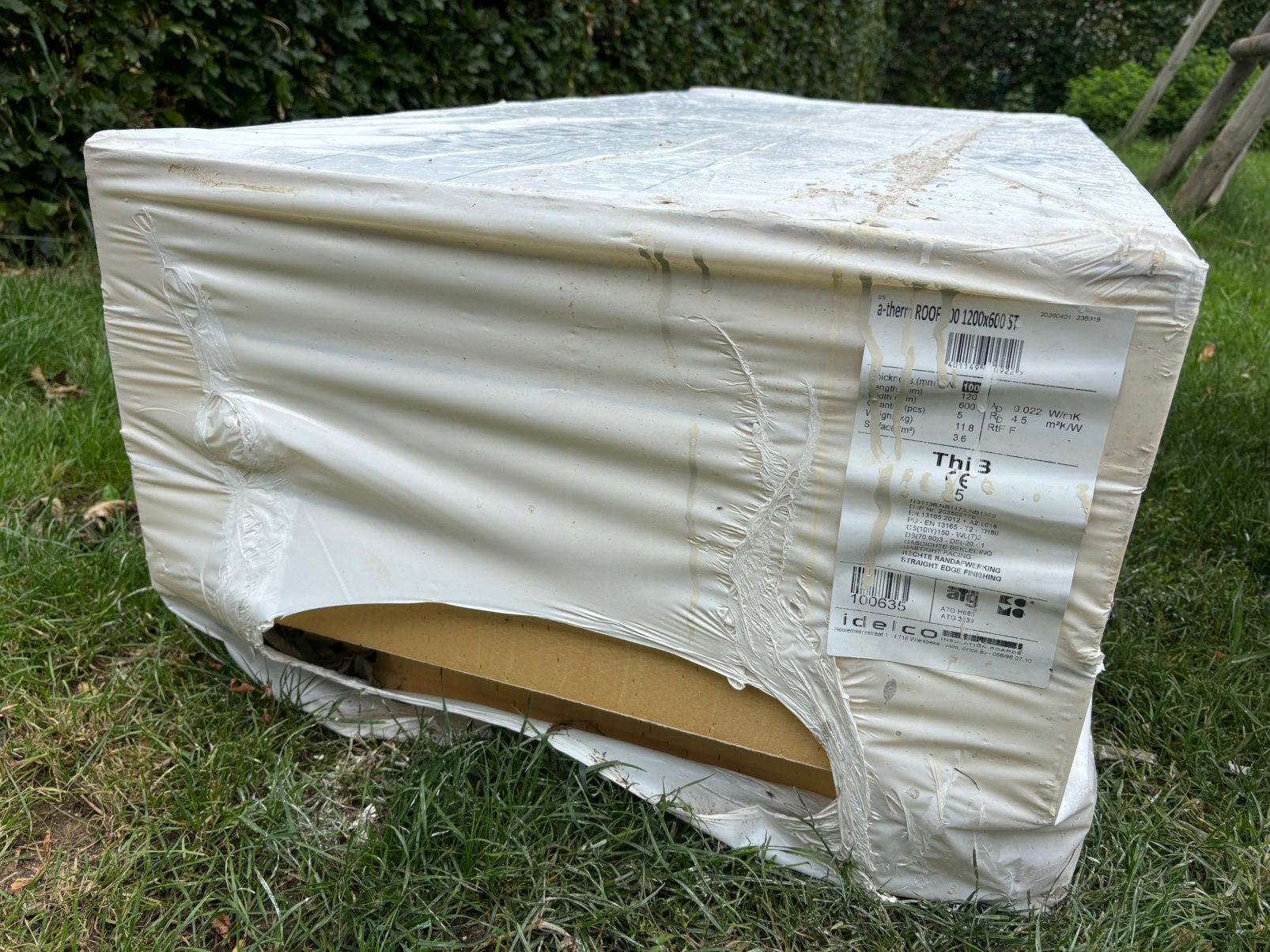 Idelco A-therm roof 100 PIR isolatieplaten, Doe-het-zelf en Bouw, Isolatie en Afdichting, Zo goed als nieuw, Hardschuim (Pir)