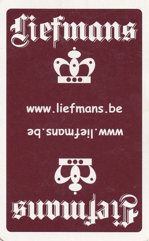 B 140 / S K LIEFMANS  WWW LIEFMANS  BE, Verzamelen, Speelkaarten, Jokers en Kwartetten, Ophalen of Verzenden, Nieuw, Speelkaart(en)
