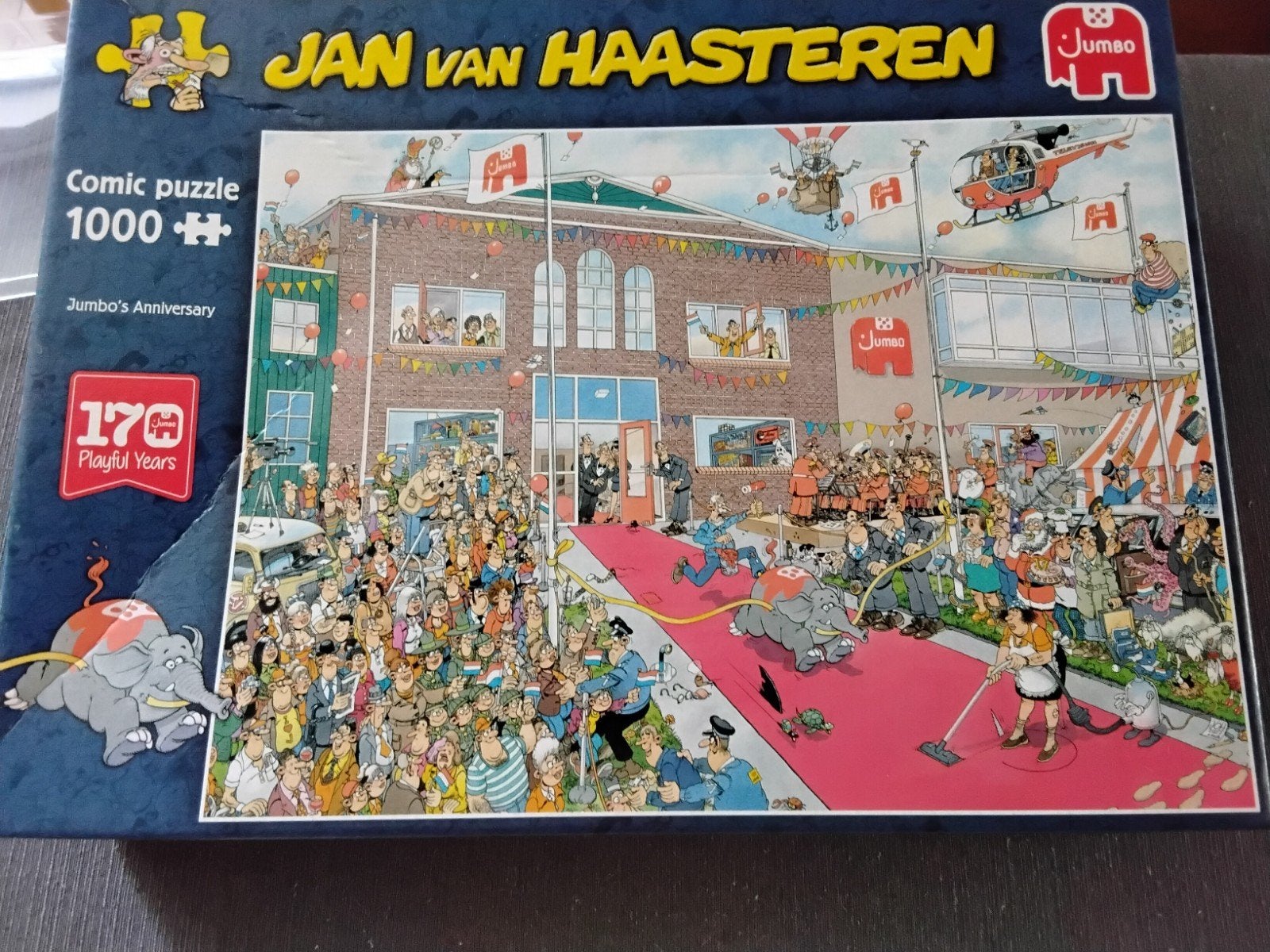 puzzels Jan van Haasteren 1000 stukjes, Ophalen of Verzenden, 500 t/m 1500 stukjes, Zo goed als nieuw, Legpuzzel