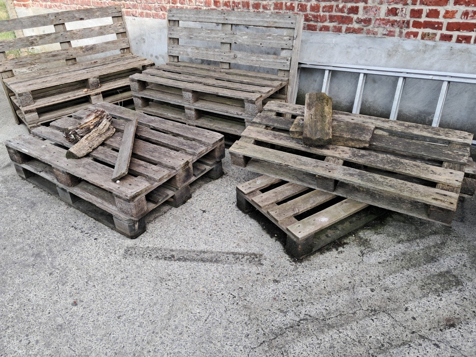Brandhout palletten, Tuin en Terras, Brandhout, Ophalen