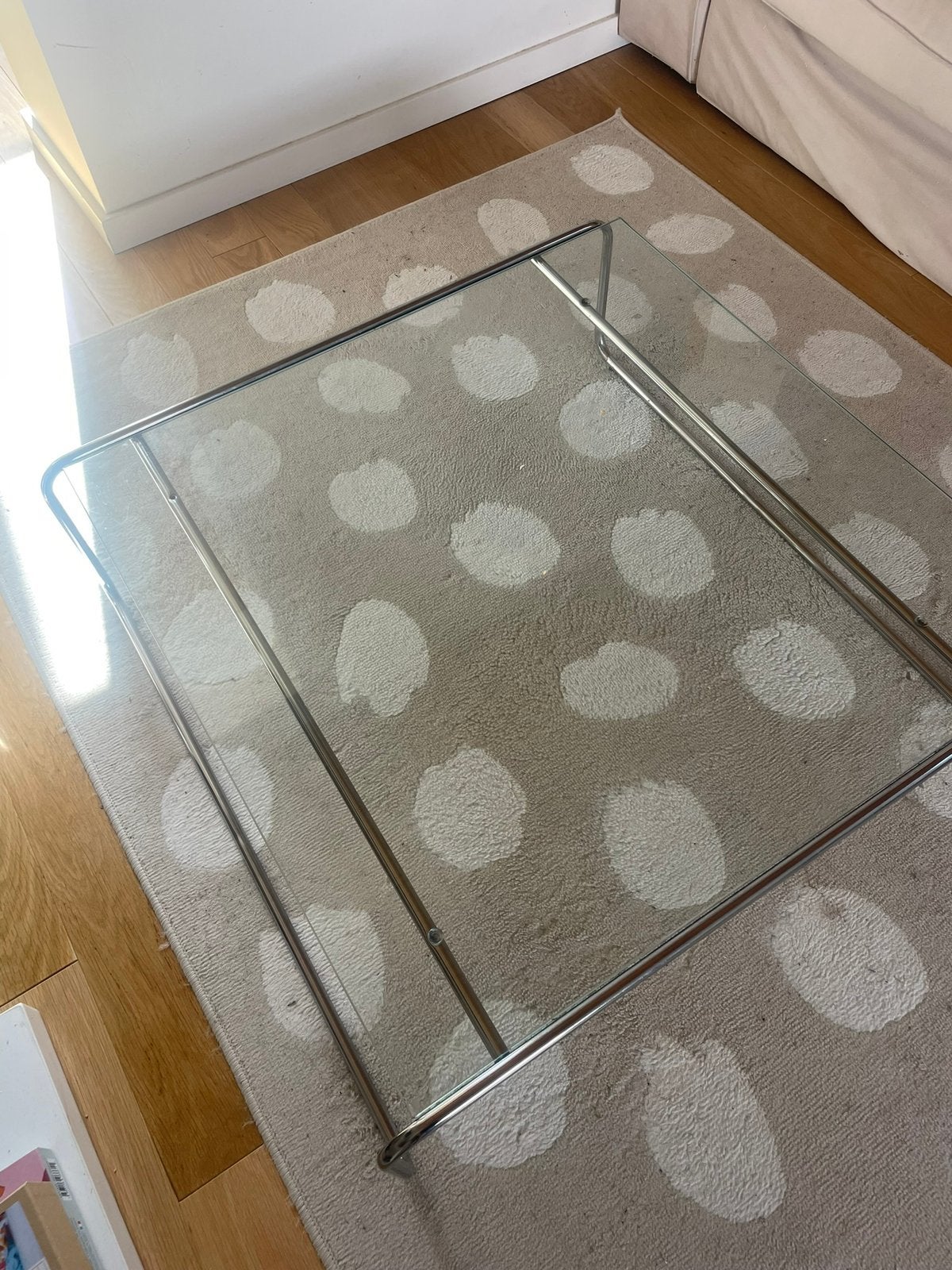 Table basse en verre, Carré, Verre, Enlèvement, Utilisé