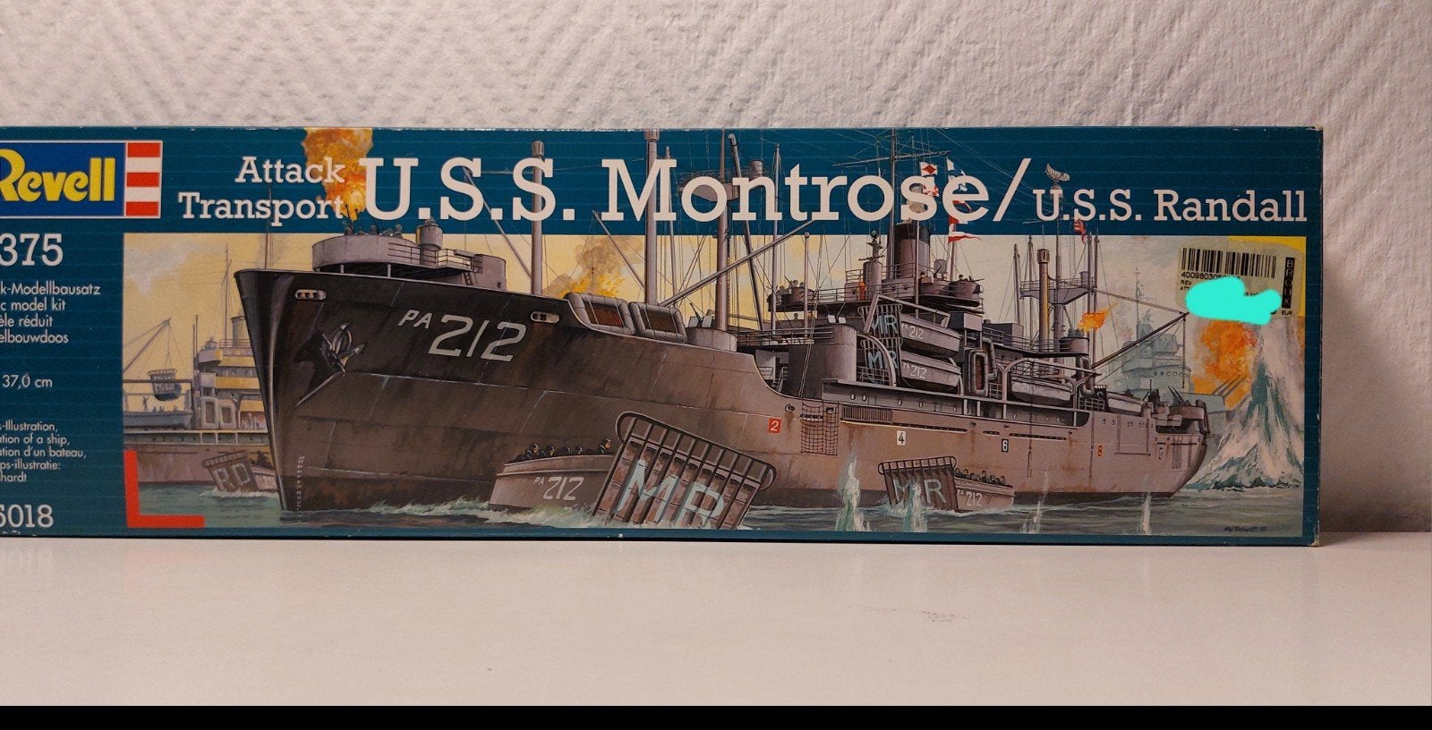 Revell U.S.S. Montrose attack transport 1/375. Model kit 💫, Ophalen of Verzenden, Nieuw, 1:200 of kleiner, Revell