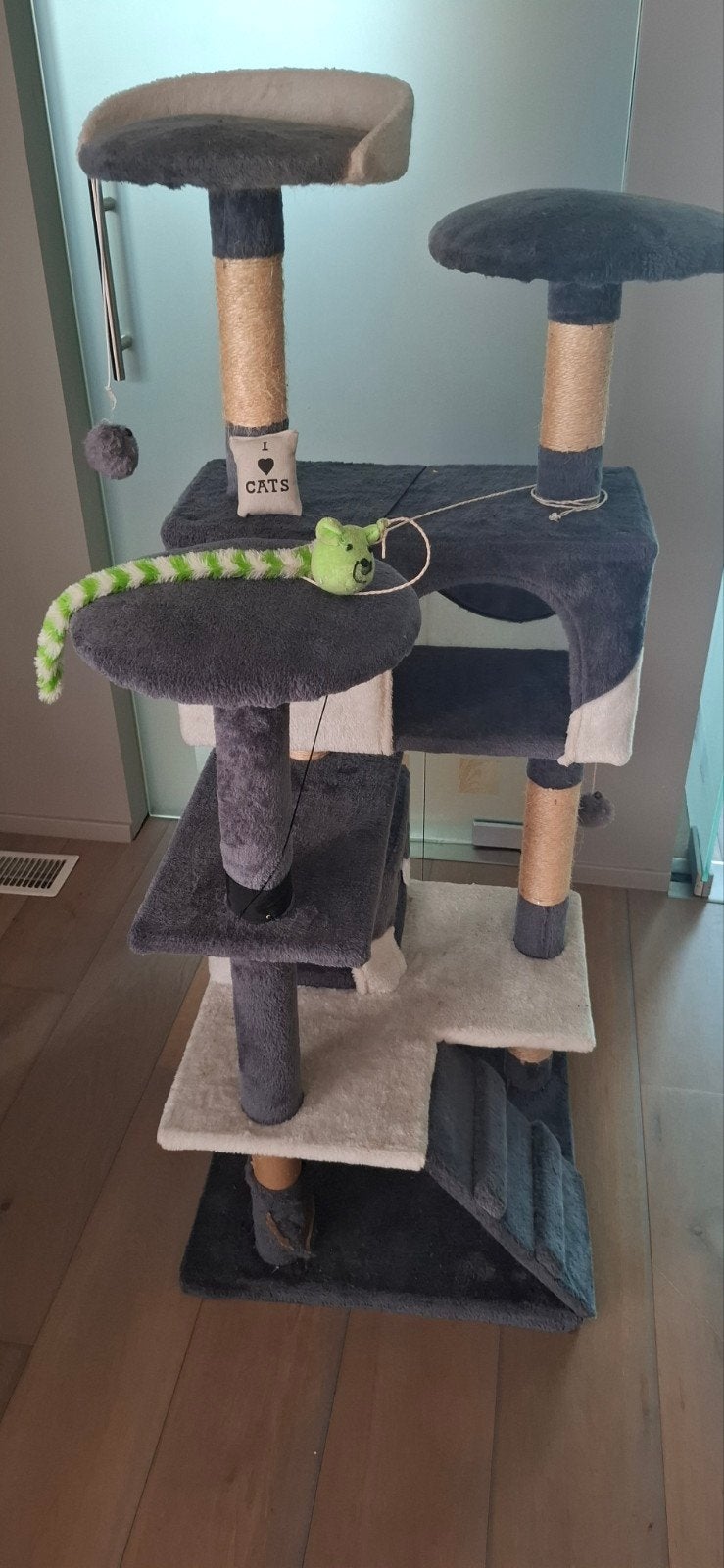 Krabpaal 4 verdiepingen  60€, Dieren en Toebehoren, Ophalen, Krabpaal
