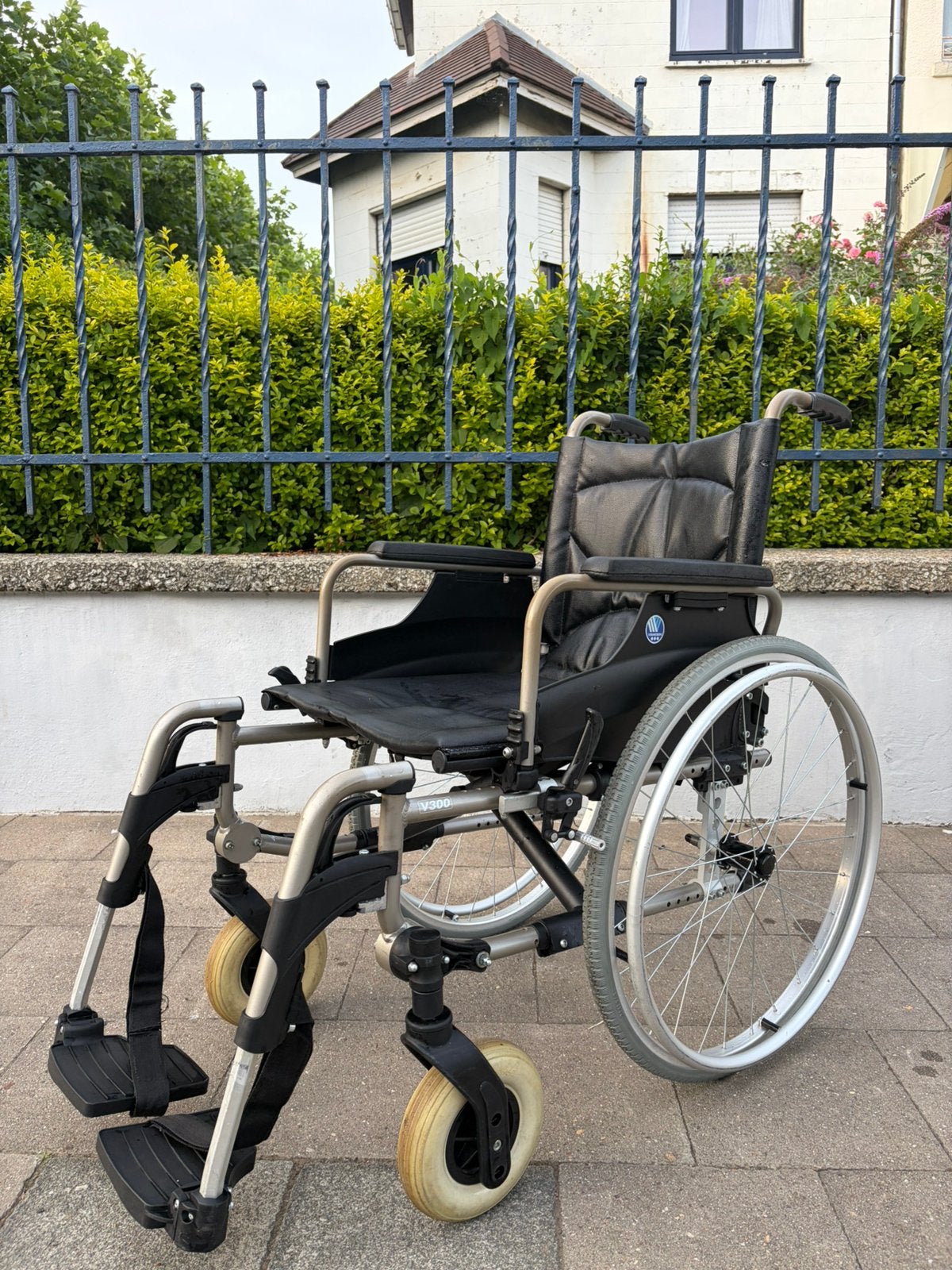 Vermeiren V 300 opvouwbare rolstoel nieuwstaat, Diversen, Ophalen of Verzenden, Inklapbaar, Zo goed als nieuw, Handbewogen rolstoel