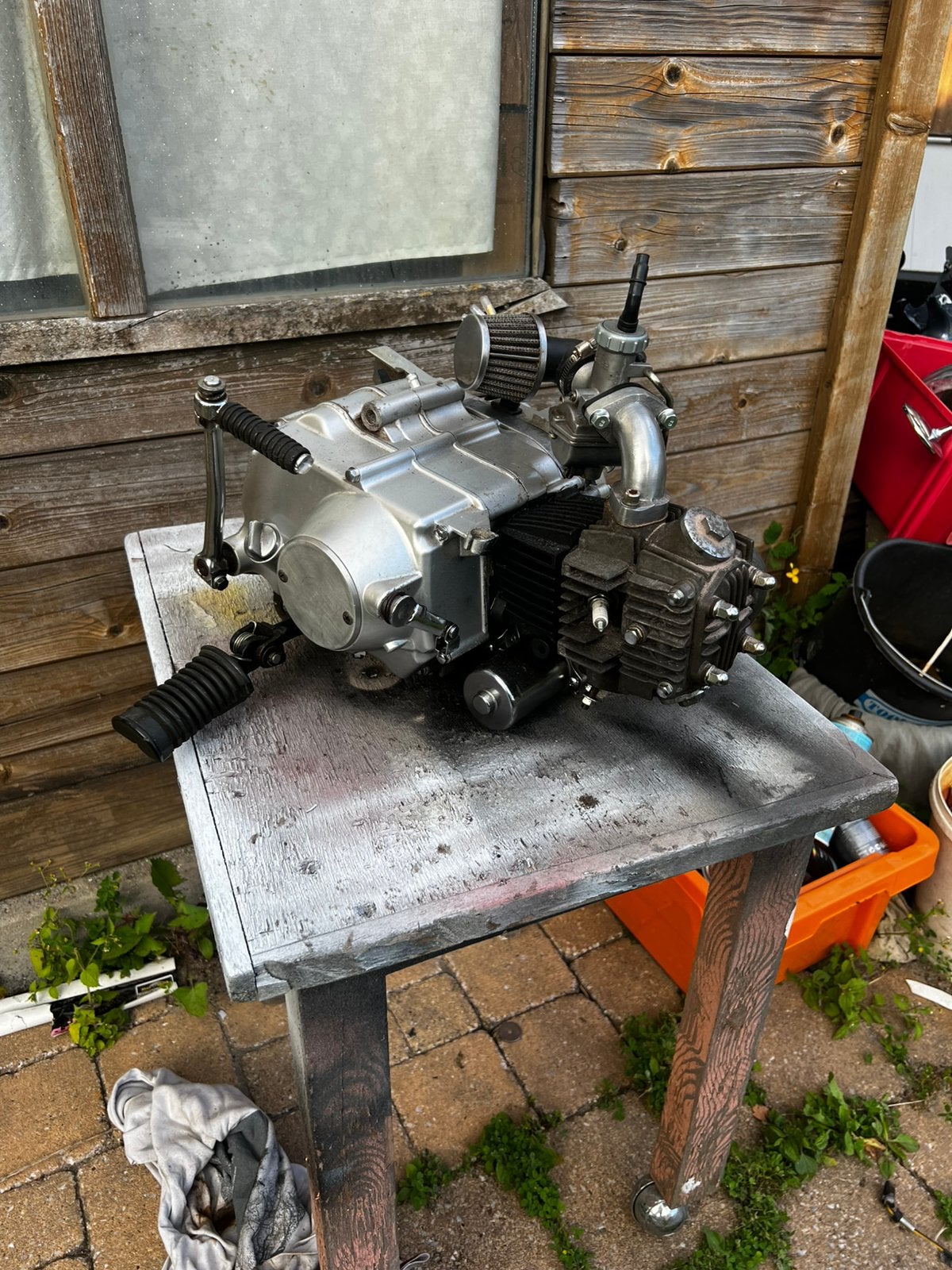 50cc schakel motorblok, Fietsen en Brommers, Brommeronderdelen | Puch, Zo goed als nieuw, Ophalen
