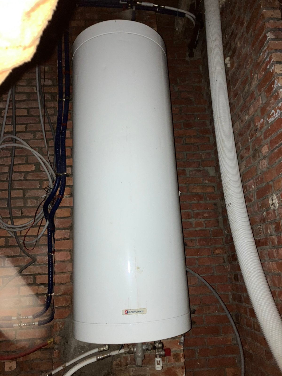Chaffoteaux elektrische boiler 200 L, Doe-het-zelf en Bouw, Ophalen, Gebruikt, 100 liter of meer, Terugslagbeveiliging (TTB)
