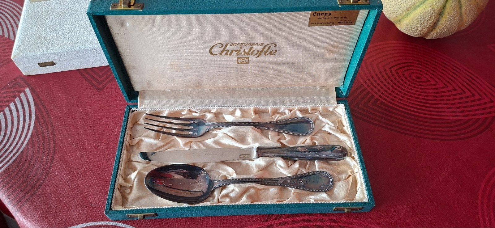 christofle bestek, Enlèvement