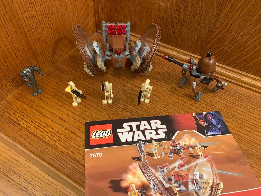 Lego Star Wars 7670 Hailfire Droid & Spider Droid set, Kinderen en Baby's, Speelgoed | Duplo en Lego, Zo goed als nieuw, Lego