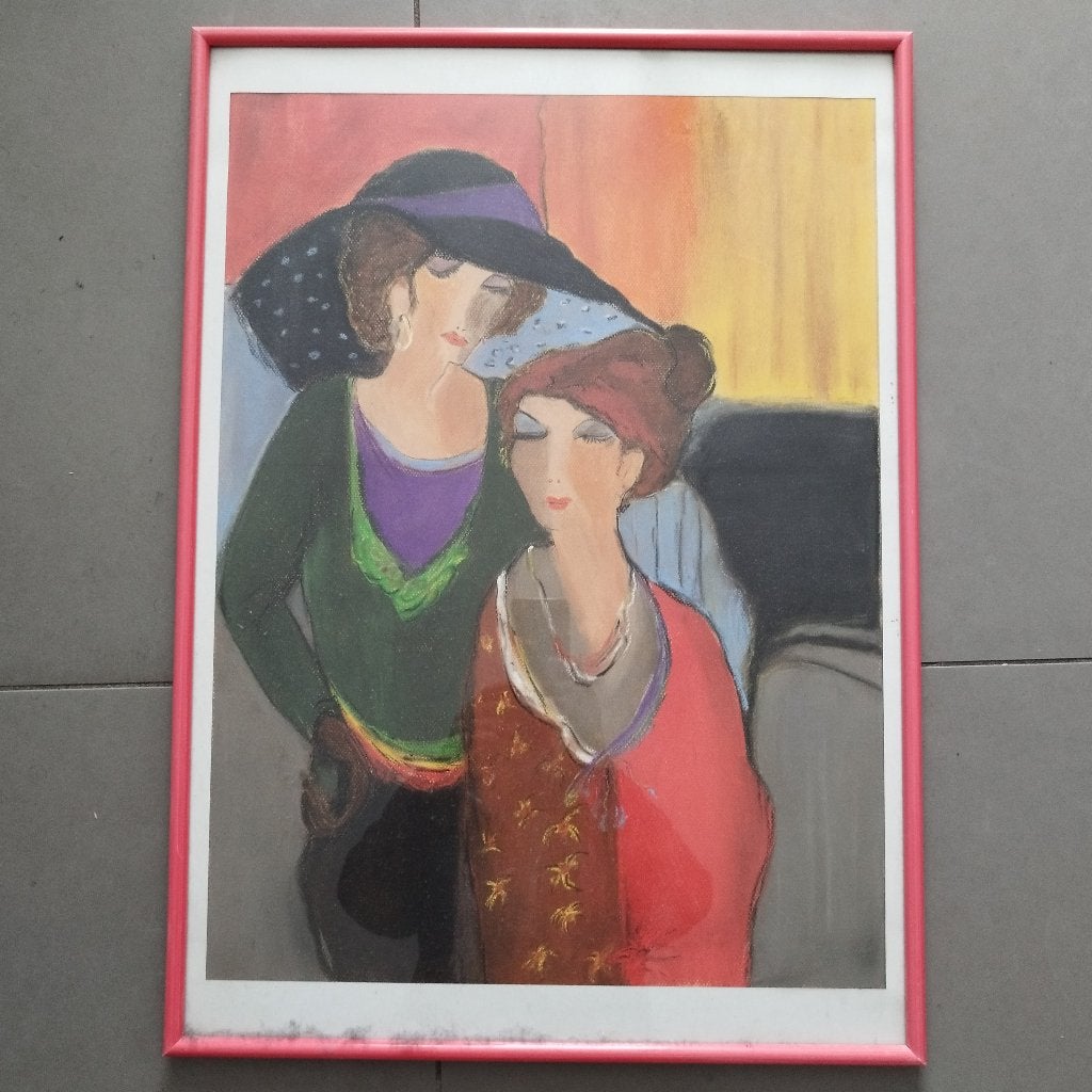 Peinture au pastel, Antiquités & Art, Portrait ou Personnes, Peint à la main, Enlèvement, Réaliste