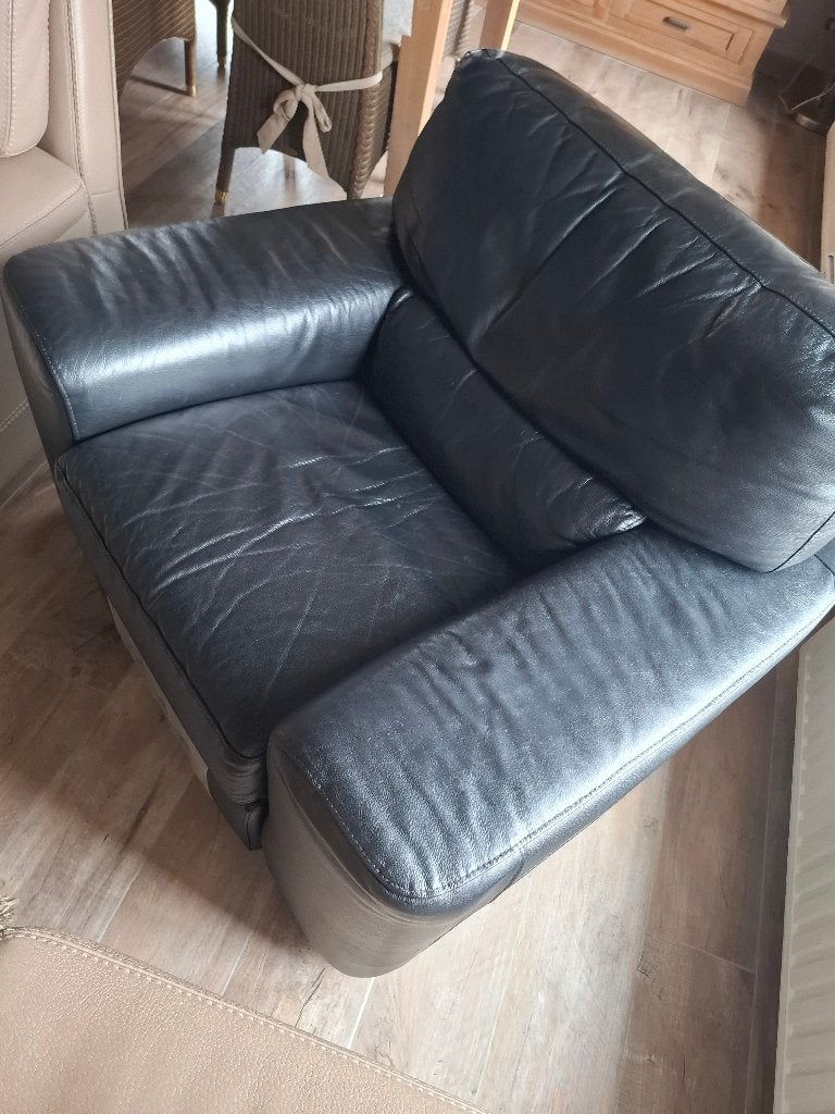 Lederen relax zetel mechanisch, 75 à 100 cm, Moins de 150 cm, Banc droit, Enlèvement