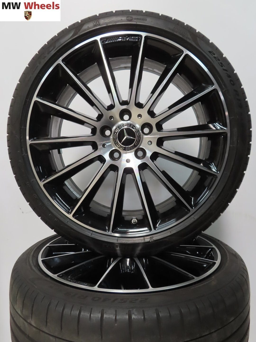 Mercedes A klasse W177 19 inch AMG velgen met zomerbanden, Auto-onderdelen, 19 inch, Gebruikt, -, -