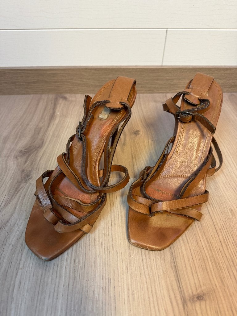 Zara sandaaltjes, Bruin, Verzenden, Zara, Sandalen of Muiltjes