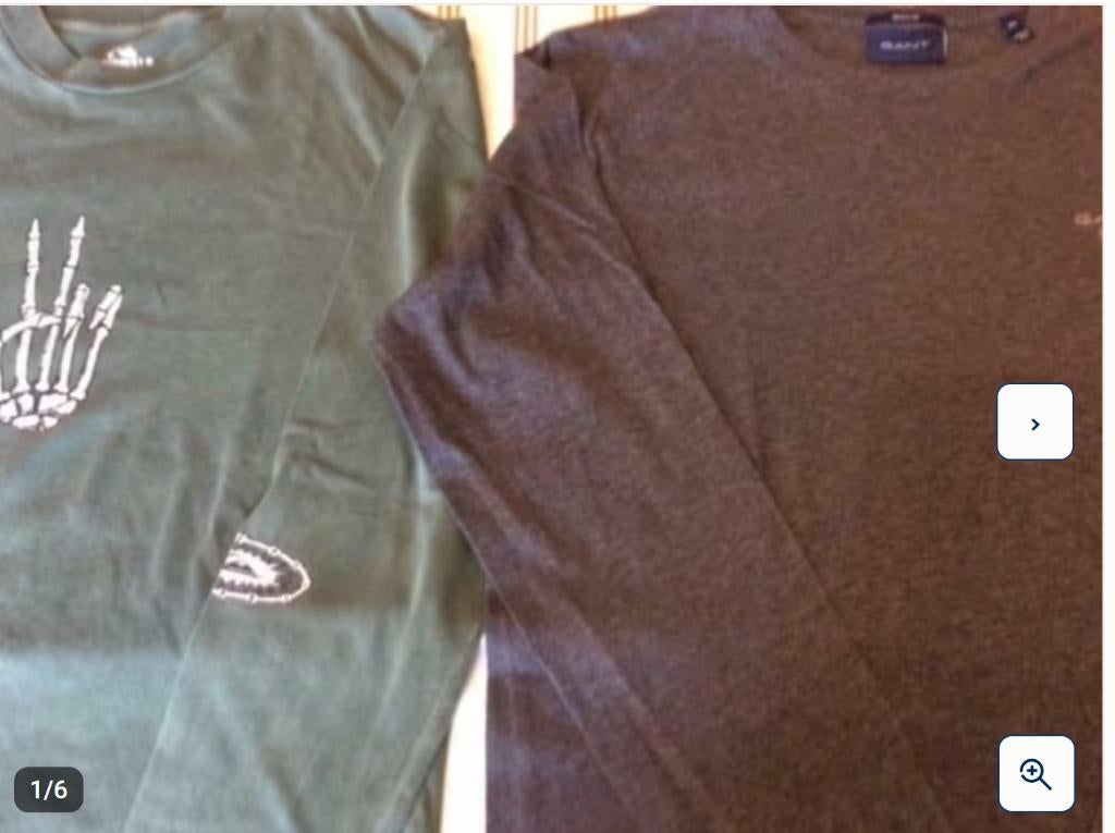 2 longsleeves maat XS, Ophalen of Verzenden, Zo goed als nieuw, Maat 46 (S) of kleiner, Gant