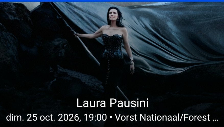 2 places  Rang 4 concert Laura Pausini Bruxelles 25 octobre, Tickets & Billets, Deux personnes