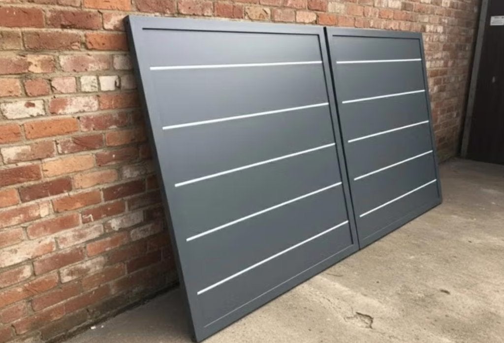 showroommodel schuifpoort aluminium ARONA, Ophalen, Gebruikt, Aluminium, Schuifpoort