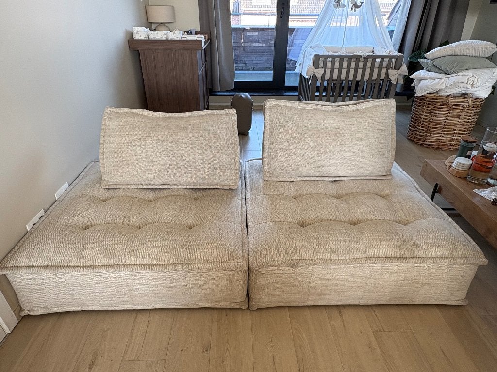 Zetel maisons du monde, Trois personnes, 100 à 125 cm, 200 à 250 cm, Banc droit