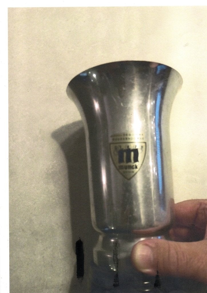 OUDE TROFEE BEKER MUNCK BIEREN, Verzenden, Zo goed als nieuw, Overige typen