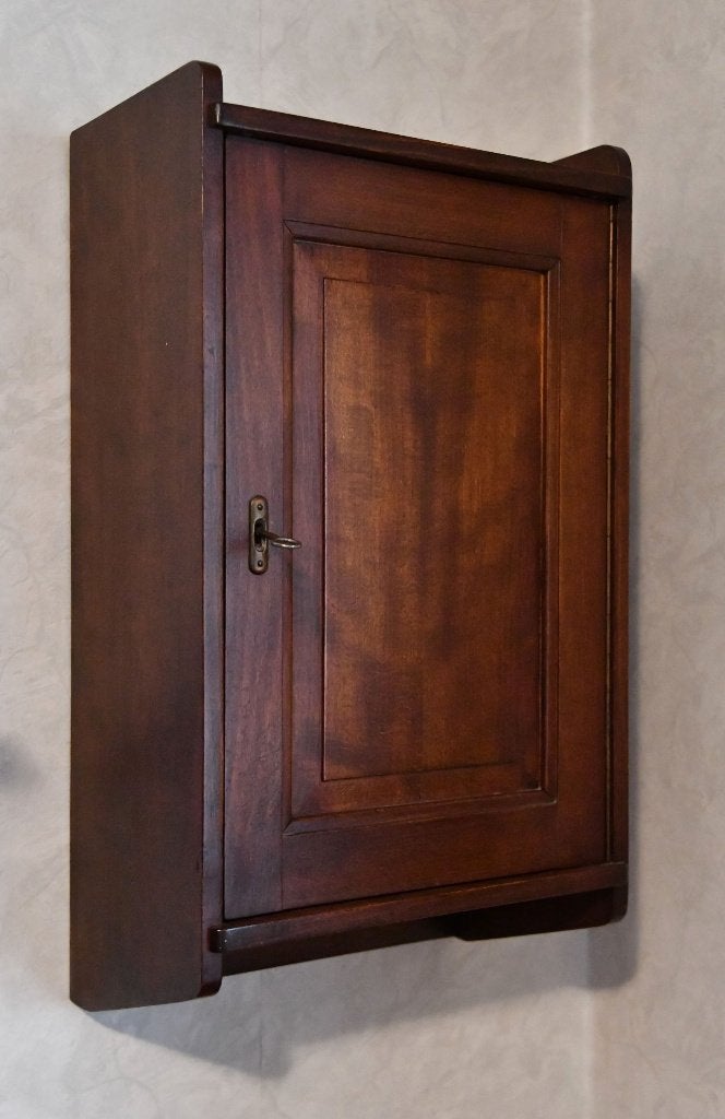 Prachtig antiek houten hangkastje, Antiek en Kunst, Ophalen