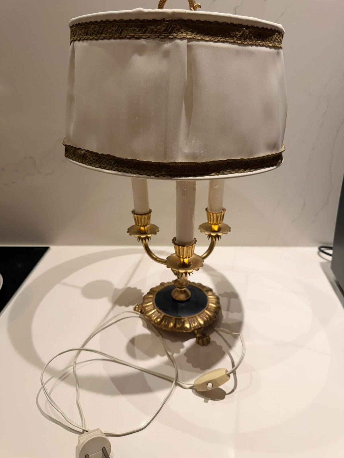 Lampe de table Bouillotte vintage exclus - Hollywood Regency, Enlèvement