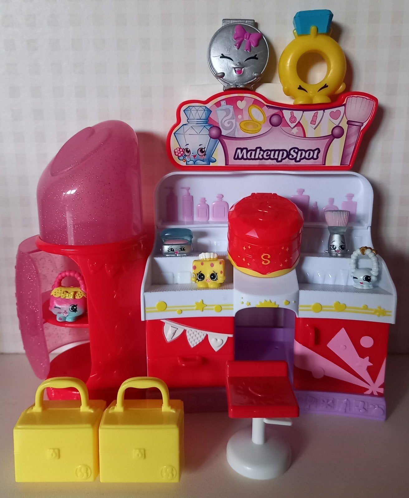 Shopkins Makeup Spot + 5 extra shopkins, Ophalen of Verzenden, Zo goed als nieuw, Ontdekken