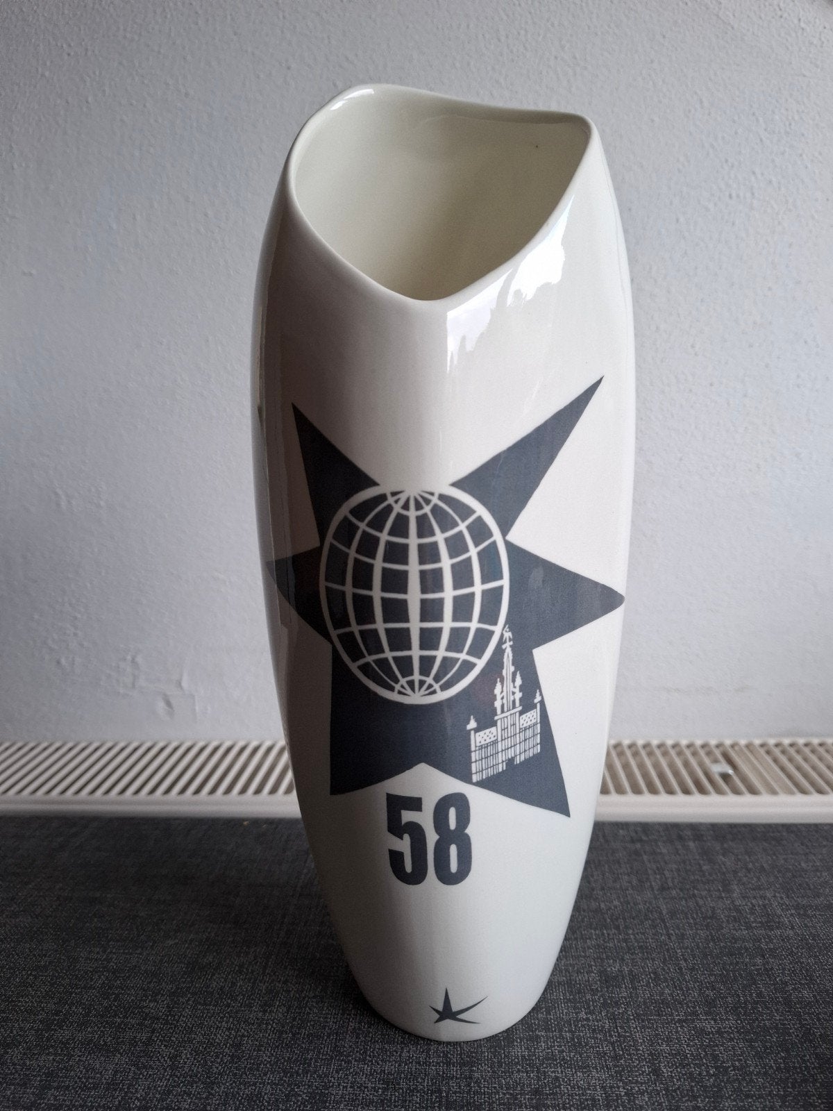 Lucien De Roeck, créateur de vases Royal Boch de l'Expo 58, Fait main, Enlèvement ou Envoi, 30 cm, Comme neuf