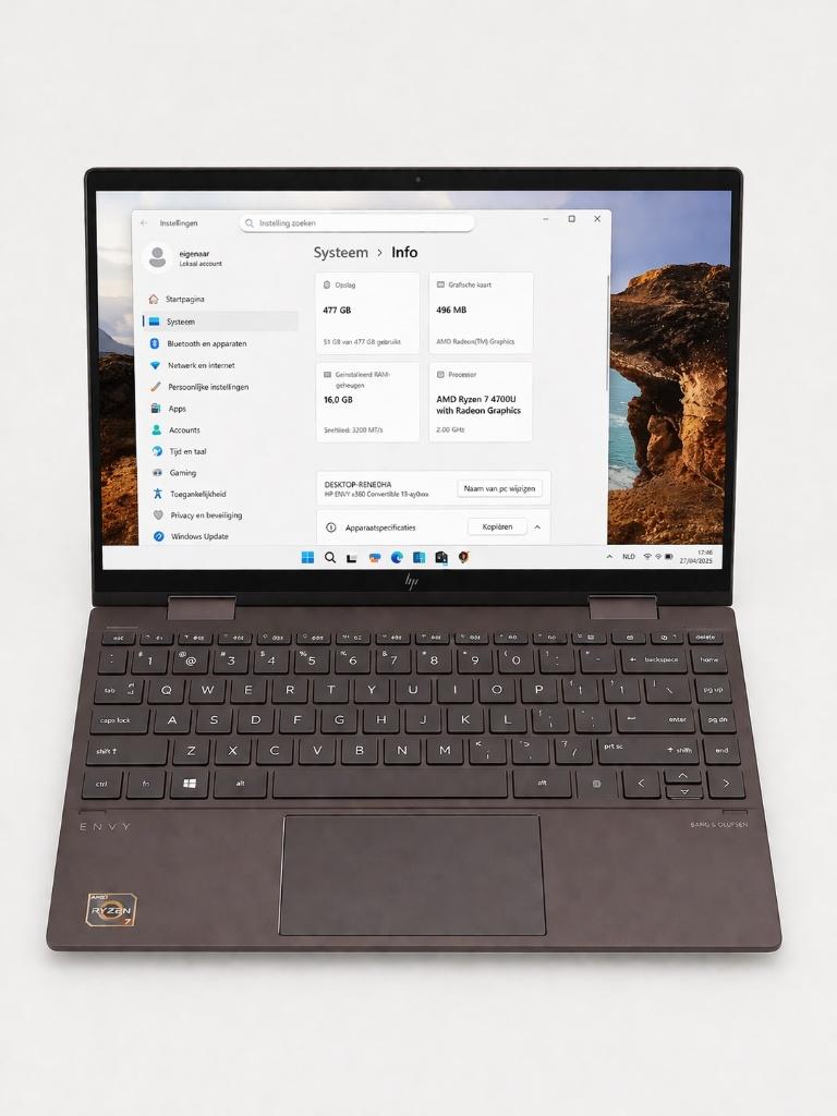 HP Envy X360 convertible 13-ay 2 in 1 " NIEUW" met HP pen, 13 inch, Nieuw, Met videokaart, SSD