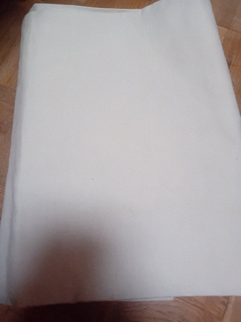 Drap de lit cotton ancien, Drap-housse ou Taie d'oreiller, Enlèvement, Coton, Blanc
