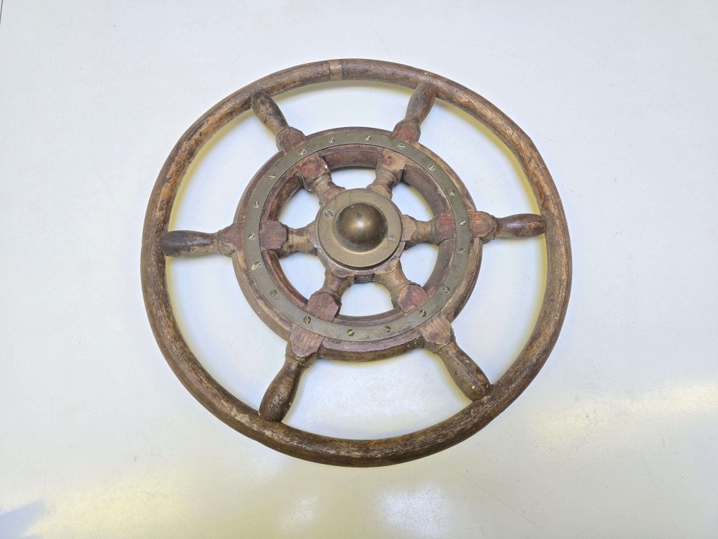Decoratief vintage STUURWIEL, Niet ingevuld, Gebruikt, Overige typen, Niet ingevuld