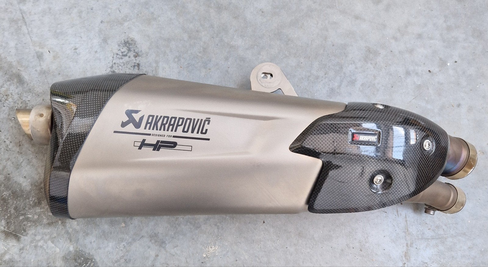 Silencieux d'échappement Akrapovič HP Titanium d'origine BMW, Motos, Enlèvement ou Envoi, Utilisé