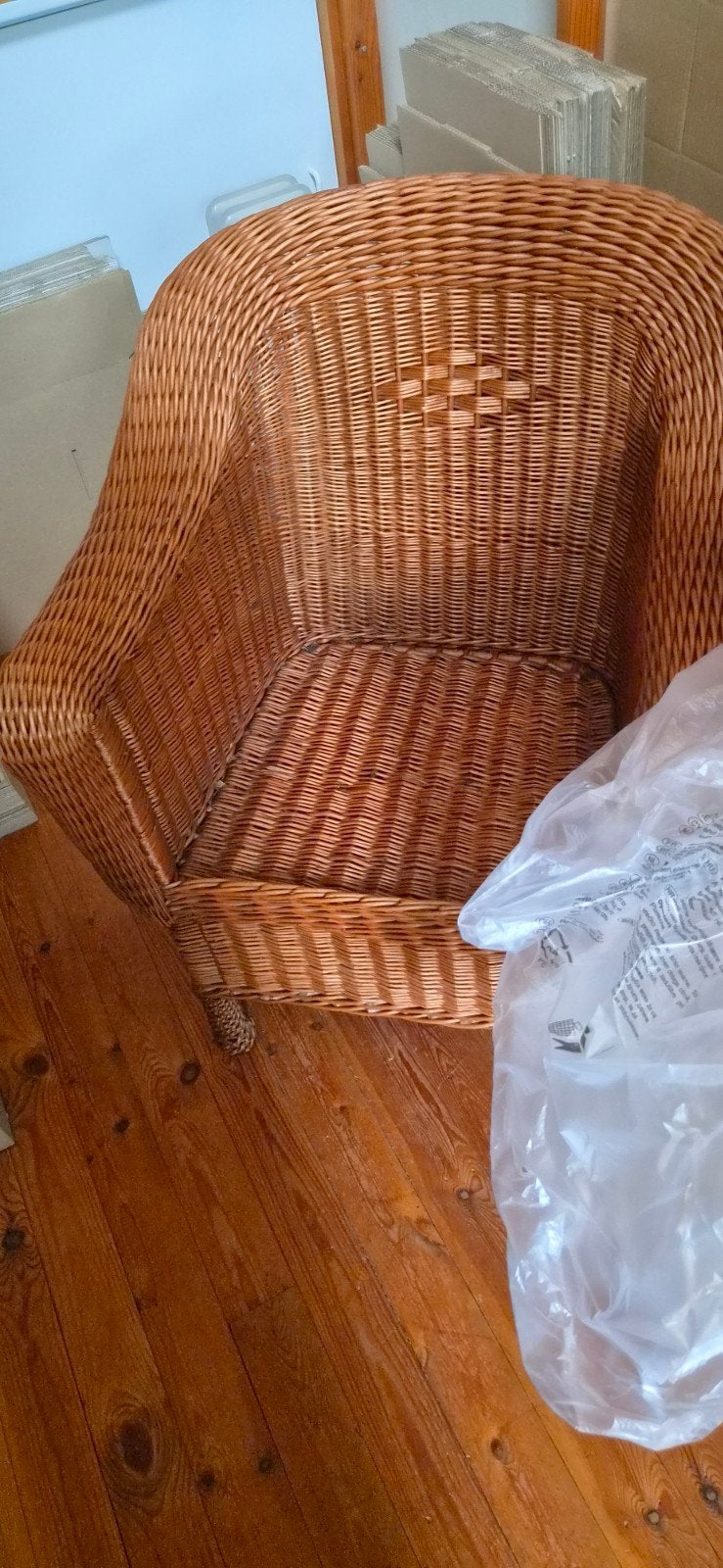 zetel riet of rotan uit 1925 ongeveer, Ophalen, Zo goed als nieuw, Stoel(en)