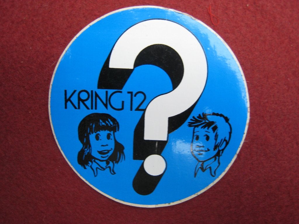 Strip sticker Jef Nys Kring 12 ?, Verzenden, Zo goed als nieuw, Strip of Tekenfilm