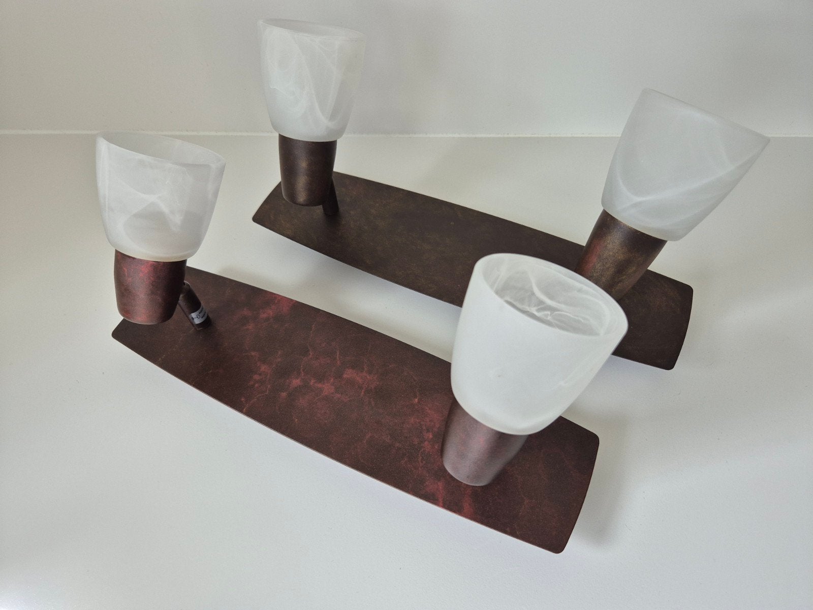 2 plafondlampen Milos spots, Ophalen of Verzenden, Glas, LED