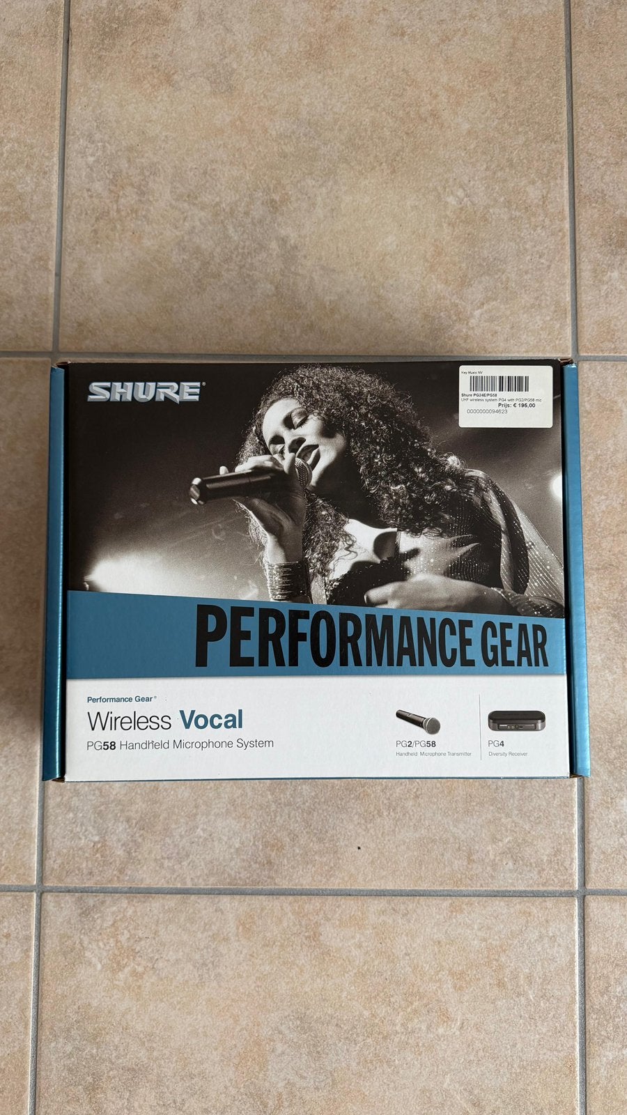 Shure PG Wireless PG58 Draadloze Zangmicrofoon, Muziek en Instrumenten, Ophalen, Zo goed als nieuw, Zangmicrofoon, Draadloos