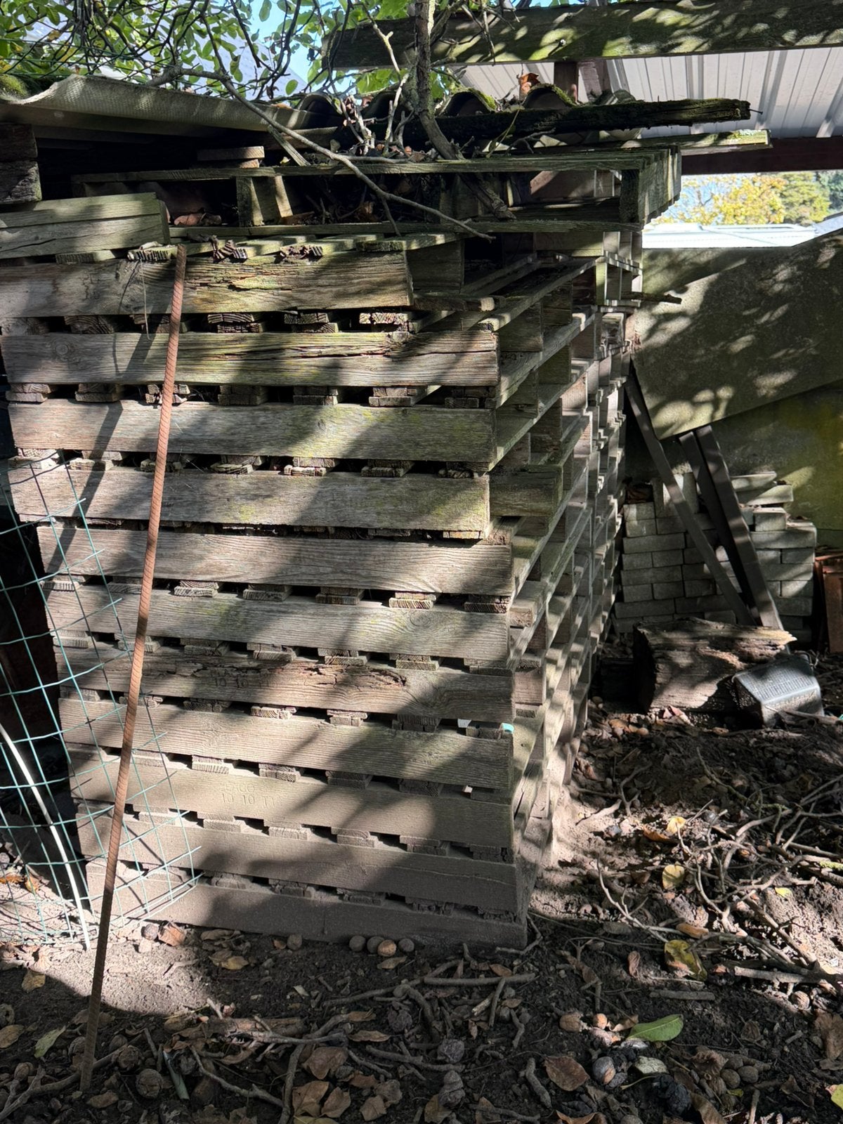 Gratis (brand)hout van paletten enz, Tuin en Terras, Ophalen