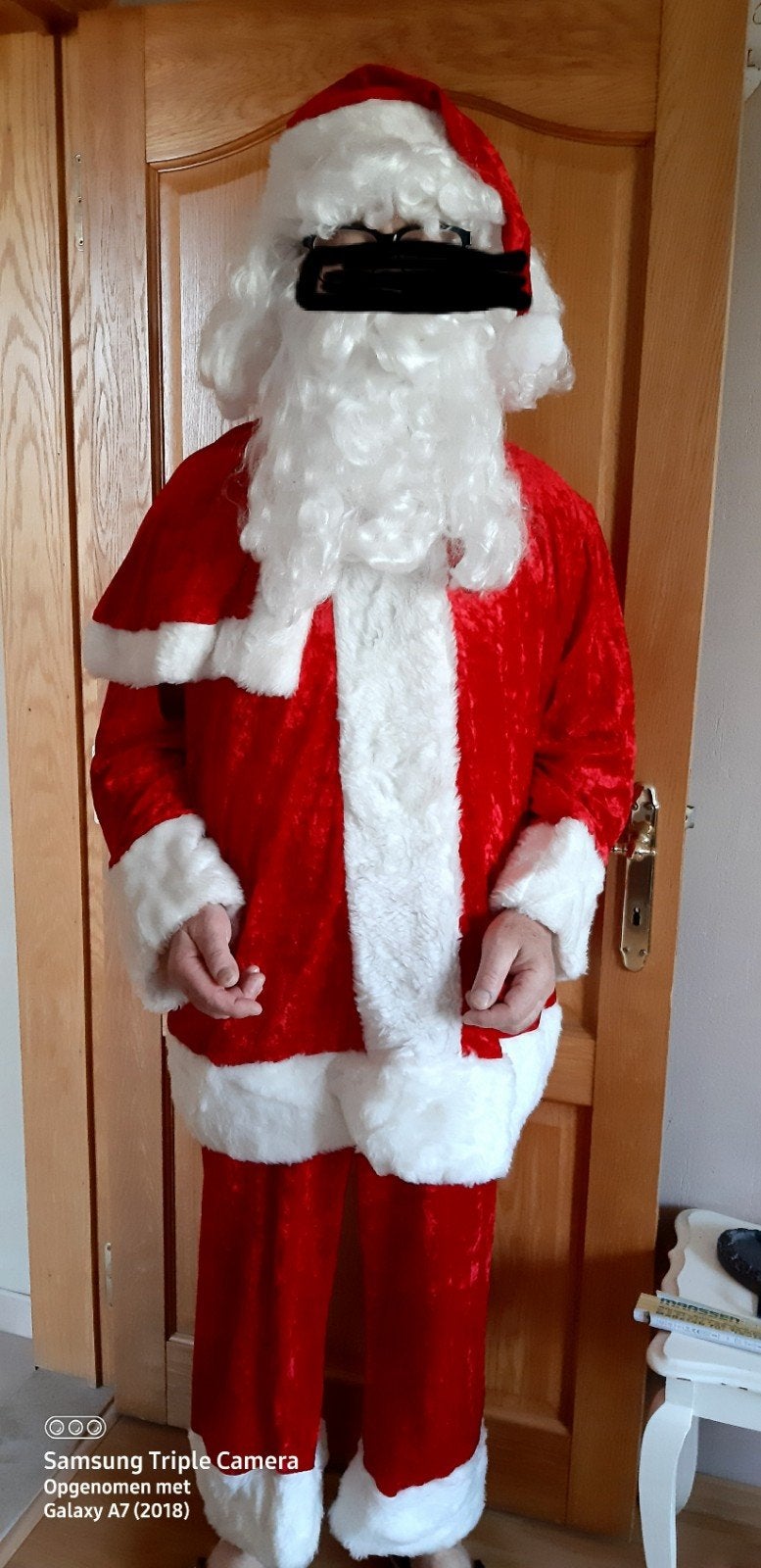 Costume de père Noël, luxe, XL, Divers, Enlèvement ou Envoi, Comme neuf