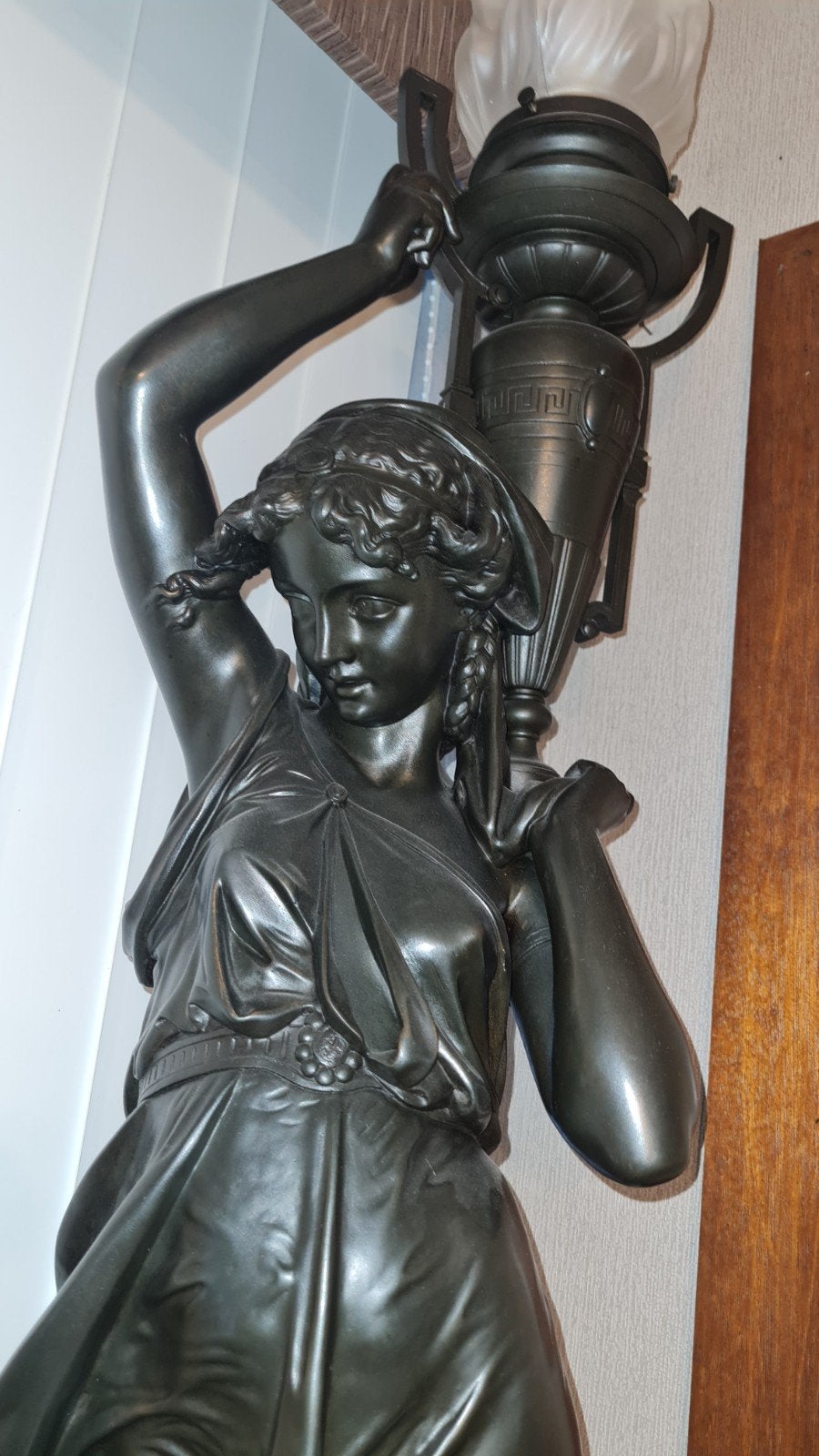 Bronze antique 120 cm, Antiquités & Art, Enlèvement, Brons