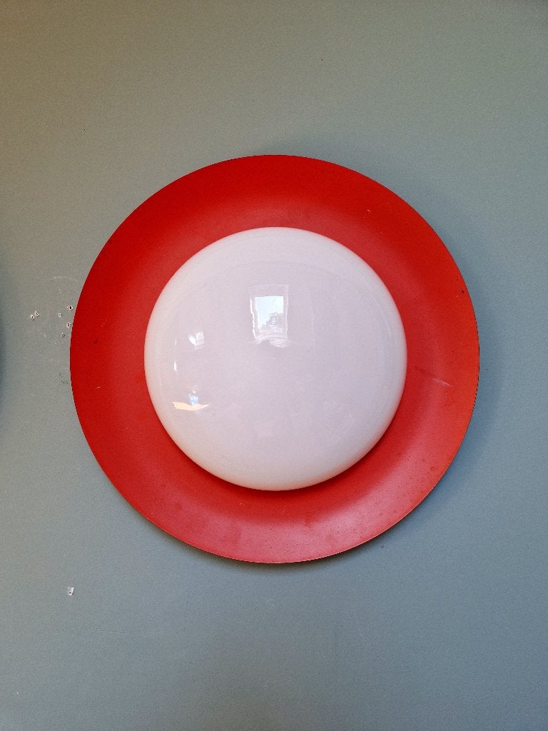 Paire d'appliques murales Space Age orange XXL, 1960, Enlèvement ou Envoi