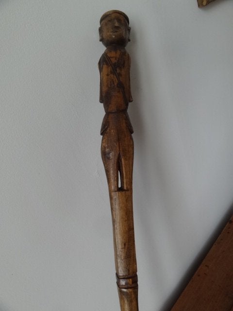 bâton de dignité, prestige, Zulu, Afrique du Sud,, Antiquités & Art, Art | Art non-occidental, Sculpture sur bois, Afrique, Bois