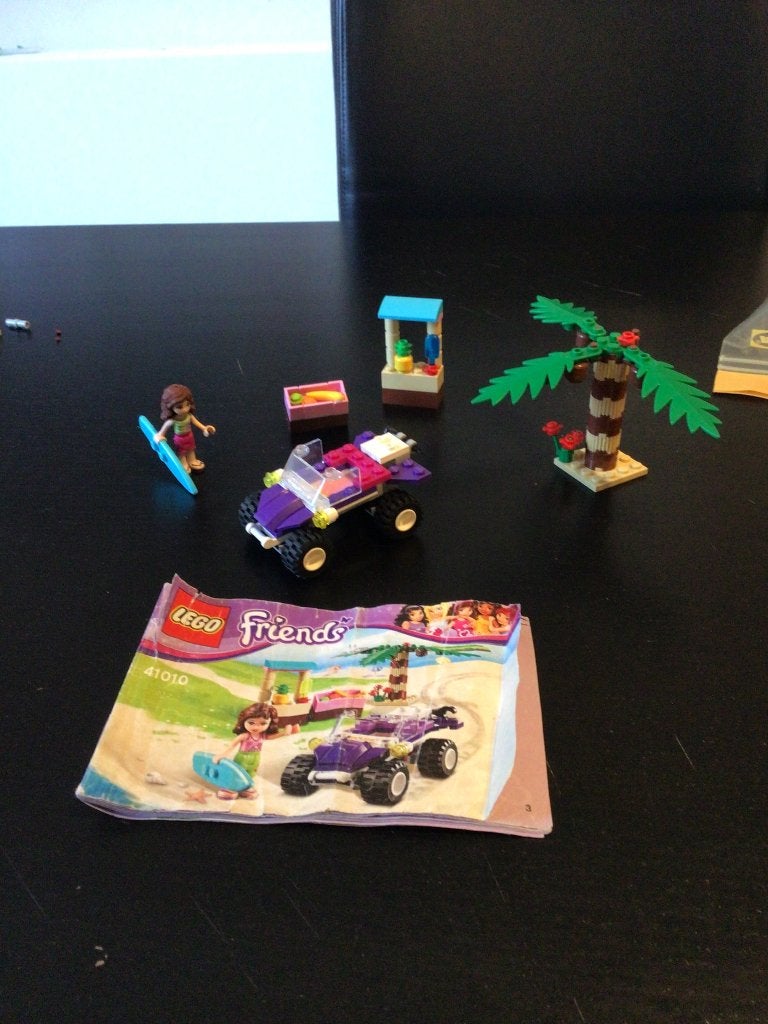 Lego friends 41010 - olivia’s strandbuggy, Kinderen en Baby's, Ophalen, Lego, Friends, Zo goed als nieuw