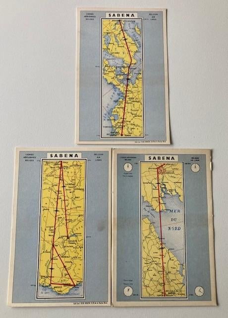 postkaart Sabena (1940), Ophalen of Verzenden, Zo goed als nieuw