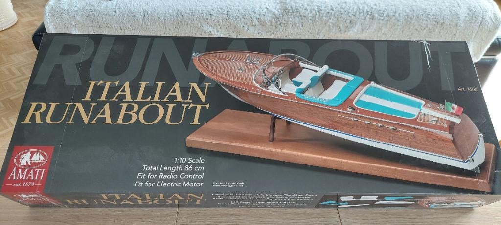 Maquette Riva Runabout, Hobby en Vrije tijd, Modelbouw | Boten en Schepen, Ophalen, Nieuw, Groter dan 1:32, Overige merken
