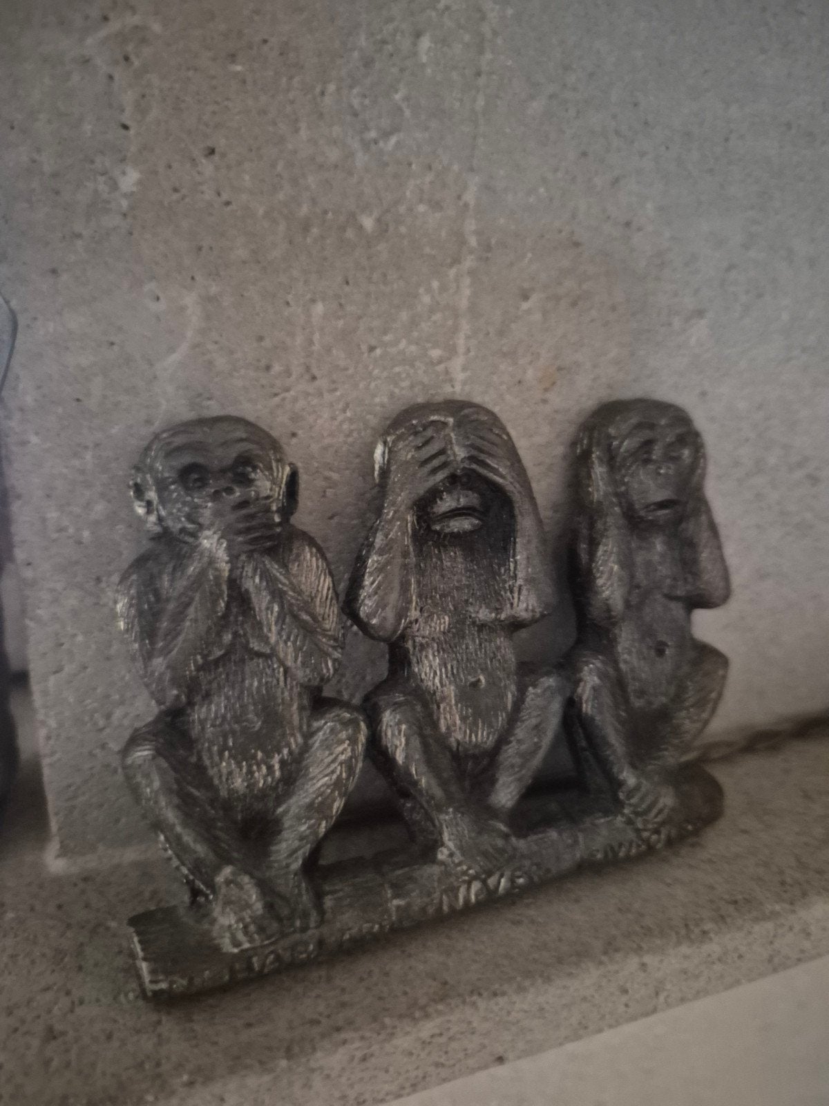 vintage horen zien en zwijgen aapjes plakaat, Ophalen of Verzenden