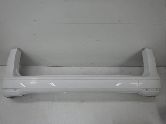 VW Caddy 2K7 Achterbumper kort 2K7807421A LB9A Wit, Enlèvement ou Envoi, Utilisé, Arrière, Pare-chocs