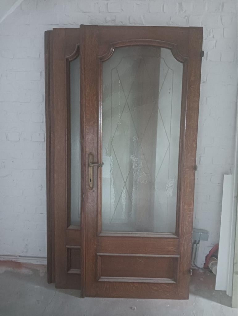 Vieilles portes intérieures en bois, Bricolage & Construction, Enlèvement, Utilisé, Verre, Porte intérieure